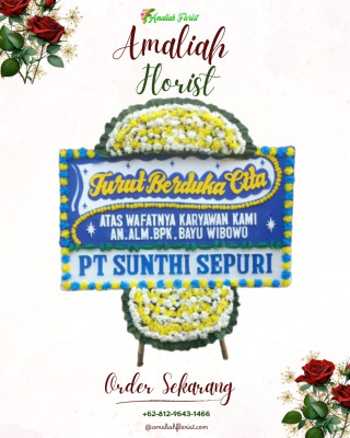 Papan Bunga Duka di Rantau Utara